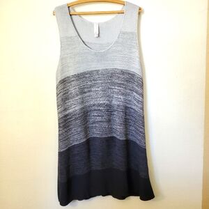 EUC 3X MarlaWynne Curvy Knit Knit Striped Shift Dress